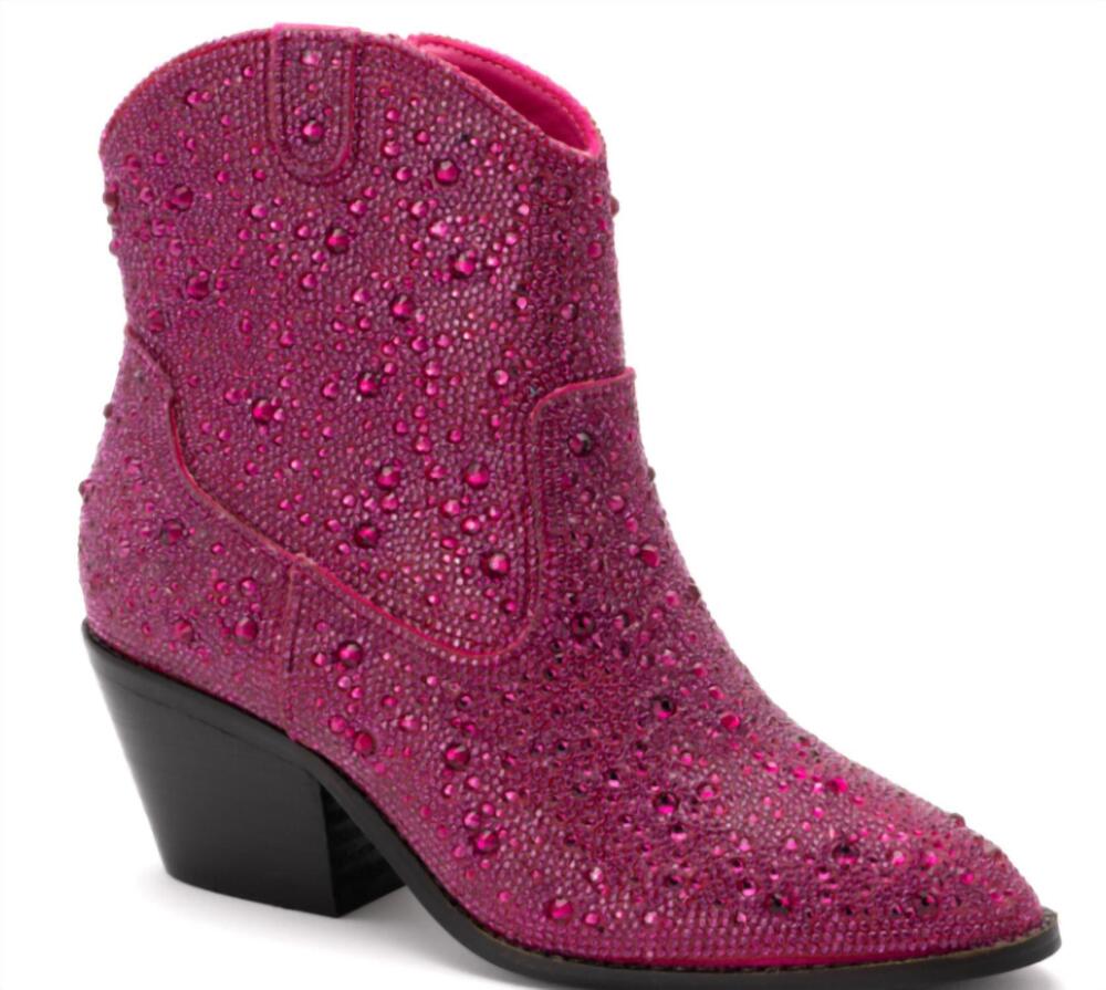 NEW CORKYS FOOTWEAR women's shine bright boot in fuchsia